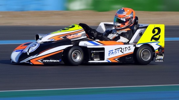 Superkart: Julien Goullancourt arrive en leader pour le final au Vigeant