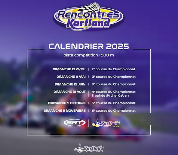 Six épreuves au programme des Rencontres Kartland 2025