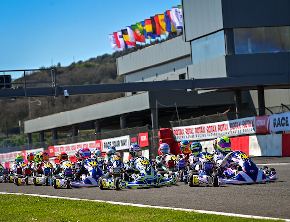 Départ en Rotax Senior à Viterbo, un des circuits à la mode en ce début de saison. En l'espace d'environ 3 mois, il reçoit le Championnat d'Europe FIA Karting, la Champions of the Future Euro Series, deux épreuves de la WSK et cette Rotax Winter Series !