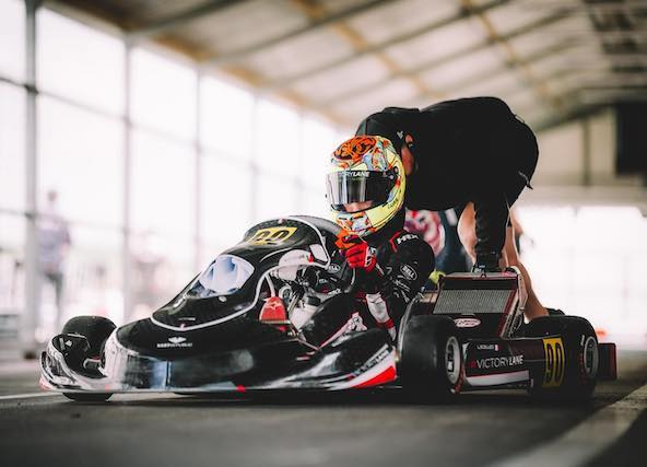 Un meeting solide pour Luka Scelles, 10e à Campillos en OK-Junior, et “Ferrari” bat “Williams” en finale