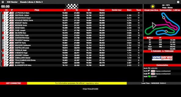 Suivez en live la IAME Series France 2025 (2/4) à Varennes sur Allier