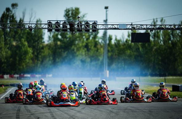 NSK: Lassoued dans son jardin de Muret en Rotax Senior, Authié, Schneider et Capitaine en haut du podium