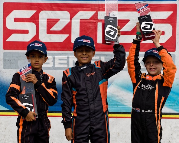 Isaac El Haouti (à g.), 2e en Mini Rookie