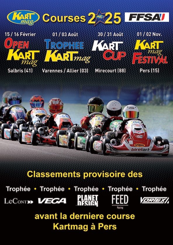 Le point sur les classements des trophees des partenaires des epreuves Kart Mag-1
