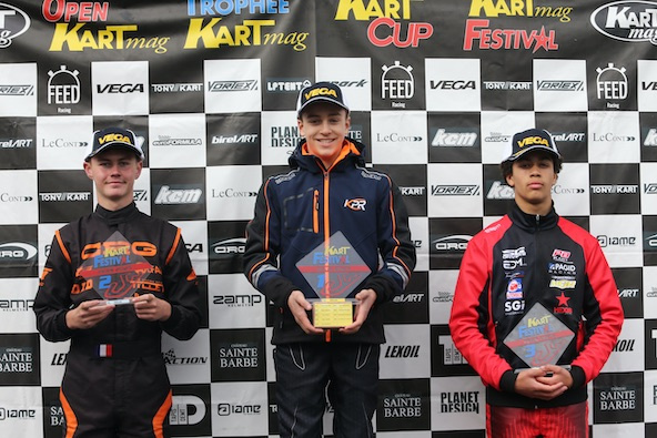 Coup double pour Owen Baroni en Nationale au Kart Mag Festival: la victoire et le stage F4 Feed Racing