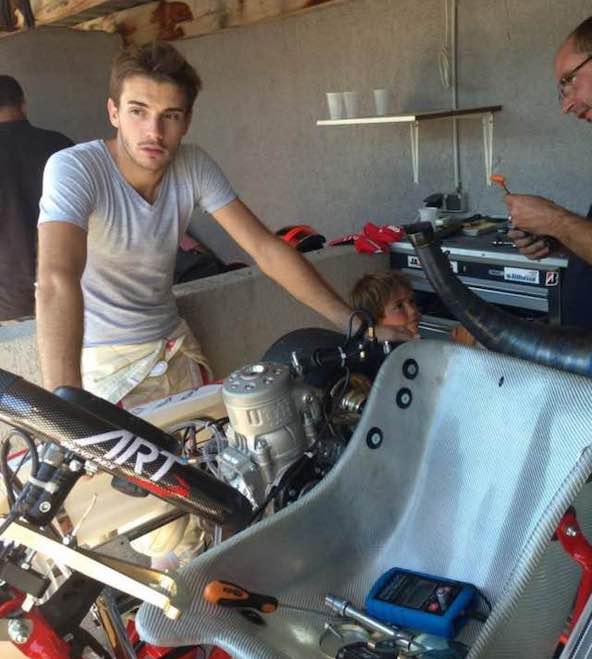 Jules Bianchi à Brignoles avec son dernier kart