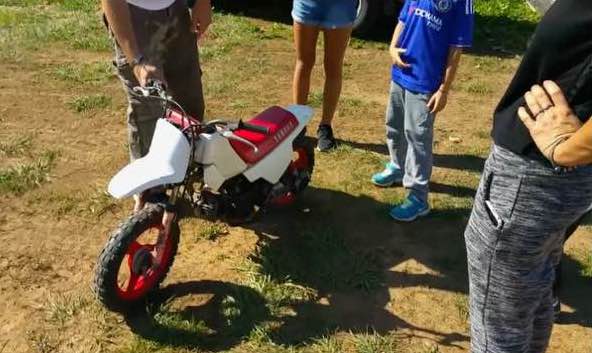 Sa première mini-moto