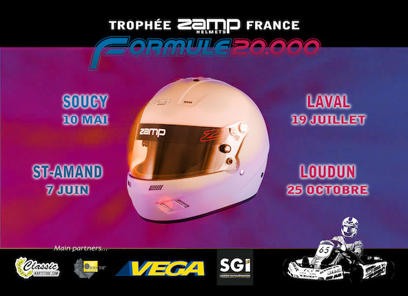 Quatre épreuves au programme en 2026 pour la saison 8 de la Formule 20.000, marquée par la création du Zamp Helmets France