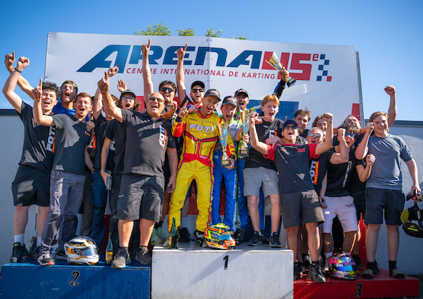 Triplé victorieux et titre en KZ2 pour le Team Foti à Valence