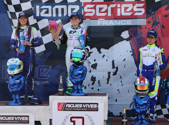 IAME France: Remontée victorieuse pour Gabriel Rinaudo en KA100-140 à Lavelanet