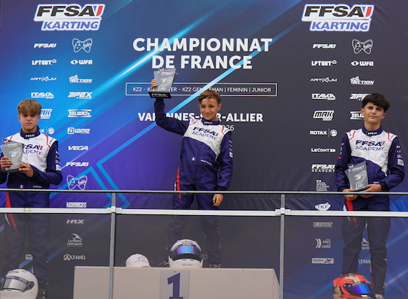 Junior FFSA Academy: Mike Meynard gagne à Varennes devant Ayrton Lamarche et Nino Moulin, toujours leader du Championnat de France