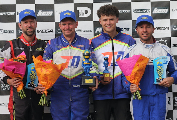 Trophée Kart Mag: Finale à rebondissements à Varennes avec la victoire de Yannick Leclerc (KZ Gentleman) devant le Belge Thierry Delré (KZ Master)