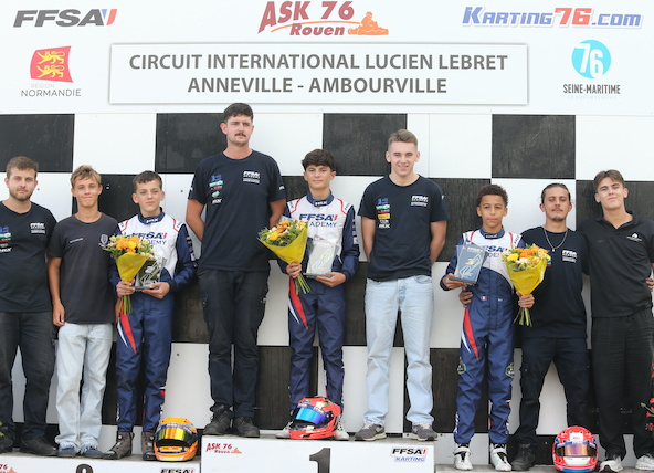 Nino Moulin gagne à Anneville et succède à Matéo Rivals au palmarès du Championnat de France Junior FFSA Academy