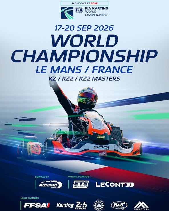 Découvrez le programme du Championnat du Monde FIA Karting 2026 au Mans avec Kart Mag, partenaire de ce grand événement