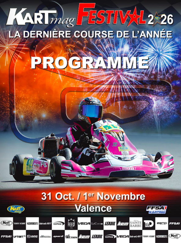 Découvrez le programme avec les horaires et les engagés du Kart Mag Festival 2026 à Valence