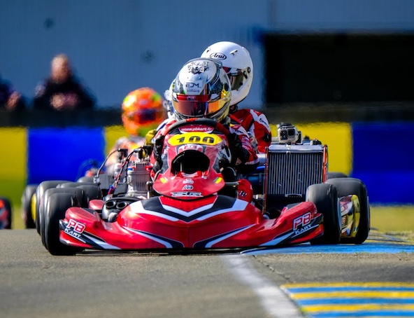 Charles Ural visait le podium en X30 Junior, mais la fin de course n’a pas tourné en sa faveur