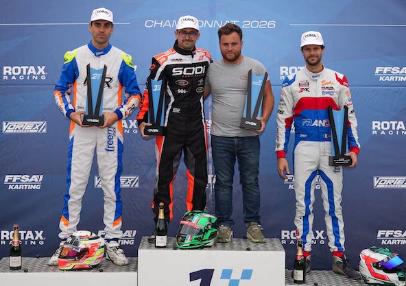Podium identique en finale et au championnat en Rotax DD2 Master