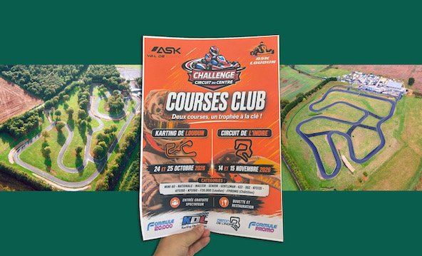 Un programme alléchant et ouvert à toutes les catégories pour les deux courses du Challenge Terres du Centre à Loudun, avec la Formule 20.000, et à Châtillon sur Indre, avec la Formule Promo