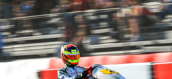 Victoires à la Coupe du Monde FIA Karting du prodige Niccolo Perico en OK-N Junior et de Yuri Morelli en OK-N, 11e place pour Lucas Bonhomme